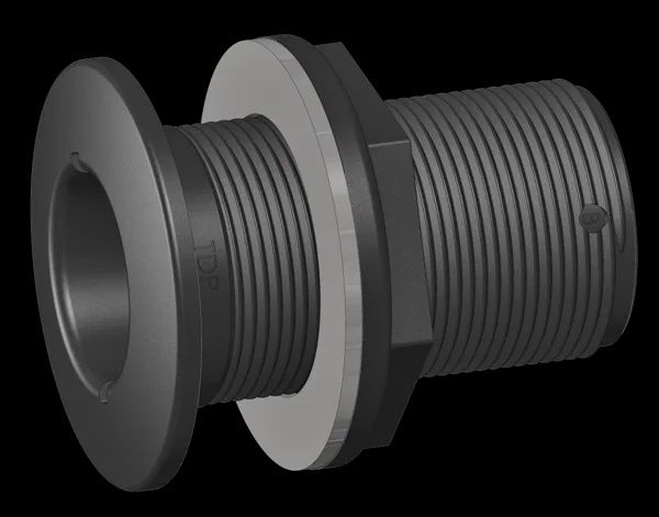 Skin Fitting Domed 2” BSP Black