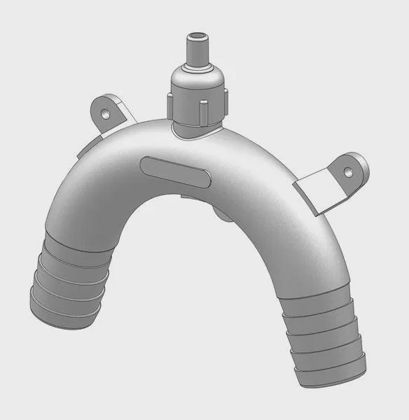 Vented Loop 25mm  White
