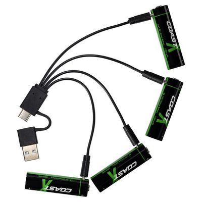 Coast ZX Rechargeable batteries, 4 pack