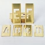 7520002729683 7520-00-272-9683 AbilityOne  STENCIL SET BRASS 3 INCH