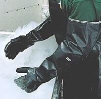 Solvex 19-026 Chemical Resistant Gloves, Neoprene, 26 in L, 85 mil, Black, 10, 1 PR
