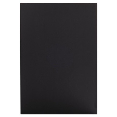 Foam Board, CFC-Free Polystyrene, 20 x 30, Black Surface and Core, 10/Carton