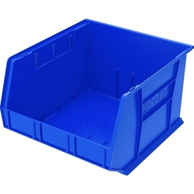 Akro-Mils AkroBin - 11&quot; Height x 16.5&quot; Width x 18&quot; Depth - Unbreakable, Water Proof, Stackable, Corrosion Proof - Blue - Polymer - 1 Each