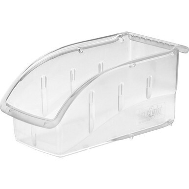 Akro-Mils Insight Ultra Clear Bin - Internal Dimensions: 9.44&quot; Length x 4.13&quot; Width x 4.44&quot; Height - External Dimensions: 10.9&quot; Length x 5.5&quot; Width x 5.3&quot; Height - 25 lb - Stackable - Polycarbonate - 