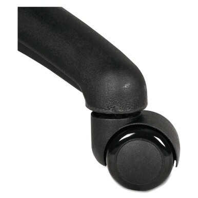 Dual Wheel Hooded Casters, Grip Ring Type B Stem, 2&quot; Soft Nylon Wheel, Black, 5/Set