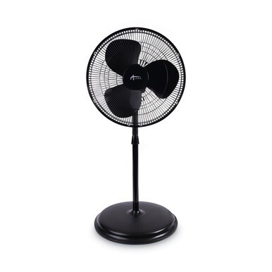 16&quot; 3-Speed Oscillating Pedestal Stand Fan, Metal, Plastic, Black