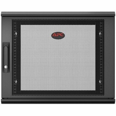 APC by Schneider Electric NetShelter WX 9U Single Hinged Wall-Mount Enclosure 600mm Deep - For Networking, Airflow System - 12U Rack Height x 19" Rack Width x 20.79" Rack Depth - Wall Mountable - Blac