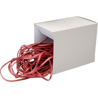 Alliance Rubber 07825 SuperSize Bands - Large 12&quot; Heavy Duty Latex Rubber Bands - For Oversized Jobs - Red - Approx. 50 Bands in Box