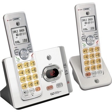 AT&amp;T EL52315 DECT 6.0 Cordless Phone - Silver, Black - Cordless - 1 x Phone Line - 3 x Handset - Speakerphone - Answering Machine