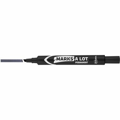 Avery&amp;reg; Marks A Lot&amp;reg; Permanent Markers, Large Desk-Style Size, Chisel Tip, 1 Black Marker (08888) - Avery&amp;reg; Marks A Lot Permanent Markers, Large Desk-Style, 1 Black Marker