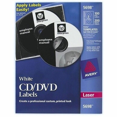 Avery&amp;reg; Optical Disc Label - 100 / Pack