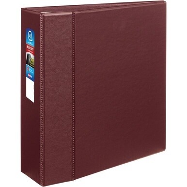 Avery&amp;reg; Heavy-Duty Maroon 4" Binder (79364) - Avery&amp;reg; Heavy-Duty 3 Ring Binder, 4" One Touch EZD&amp;reg; Rings, 4.5" Spine, 1 Maroon Binder (79364)