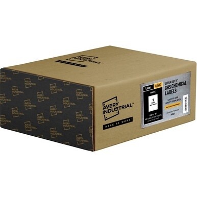 Avery&amp;reg; UltraDuty Warning Label - 8 1/2" Width x 11" Length - Permanent Adhesive - Rectangle - Laser - White - Film - 1 / Sheet - 500 Total Sheets - 500 Total Label(s) - 500 / Box - Water Resistant