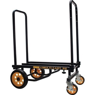 Multi-Cart 8-in-1 Cart - 500 lb Capacity - 4 Casters - 8&quot; , 4&quot; Caster Size - Metal - x 17.5&quot; Width x 42.5&quot; Depth x 33.6&quot; Height - Black - 1 Each