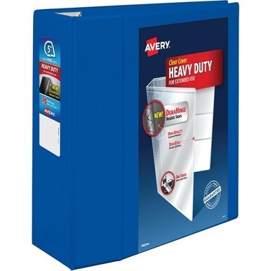 Avery&amp;reg; Heavy-Duty View Pacific Blue 5" Binder (79817) - Avery&amp;reg; Heavy-Duty View 3 Ring Binder, 5" One Touch EZD&amp;reg; Rings, 2.3/4.8" Spine, 1 Pacific Blue Binder (79817)