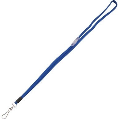 Advantus Metal Clasp Flat Breakaway Lanyard - 24 / Box - 36&quot; Length - Blue - Metal