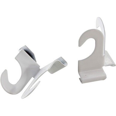 Baumgartens Suspended Ceiling Hooks - 30 lb (13.61 kg) Capacity - 2&quot; Size - for Plant - White - 2 / Pack