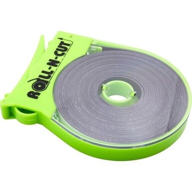 Zeus Magnetic Tape with Self-Cutting Dispenser - 15 ft Length x 0.50&quot; Width - Dispenser Included - For Calendar, Mount Picture/Poster - 1 / Roll - Black
