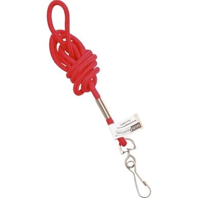 SICURIX Standard Rope Lanyard - 1 Each - 36&quot; Length - Red - Nylon