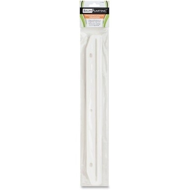 Baumgartens Magazine/Catalog Organizer Strips - 11.6&quot; Length - 3 x Holes - Ring Binder - Clear - 12 / Pack