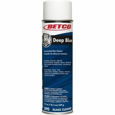 Betco Glass &amp; Surface Cleaner - Concentrate - 19 fl oz (0.6 quart) - Characteristic ScentAerosol Spray Can - 1 Each - White, Clear