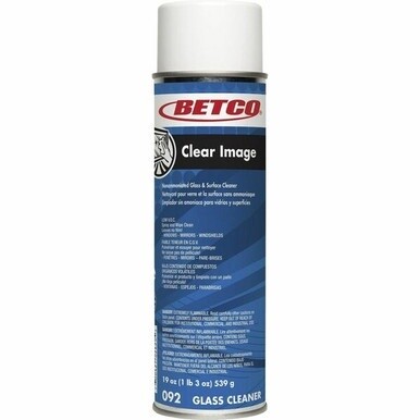 Betco Clear Image Glass &amp; Surface Aerosol Cleaner - Ready-To-Use - 19 oz (1.19 lb)Aerosol Spray Can - 12 / Carton
