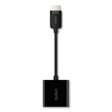 HDMI to VGA Adapter with Micro-USB Power, 9.8&quot;, Black