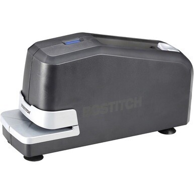 Bostitch Impulse 25 Electric Stapler - 25 Sheets Capacity - 210 Staple Capacity - Full Strip - 1/4&quot; Staple Size - 1 Each - Black