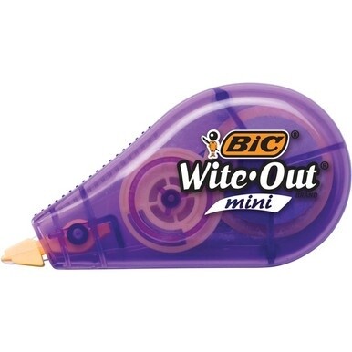 Wite-Out Mini Correction Tape Pack - 0.20&quot; Width x 314.40 ft Length - 1 Line(s)Translucent Dispenser - Smooth, Compact, Ambidextrous, Easy to Use, Non-refillable, Tear Resistant - 12 / Pack - White - 