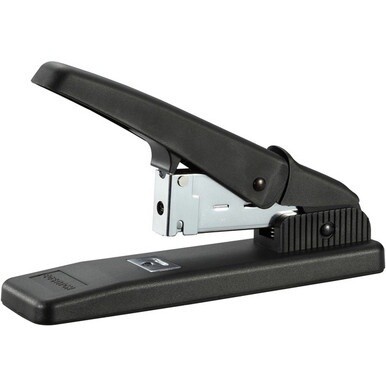 GSA MAS Bostitch 60 Sheet Heavy-duty Stapler - 60 of 20lb Paper Sheets Capacity - 1/4" , 3/8" Staple Size - 1 Each - Black