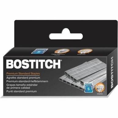 Bostitch Accentra PaperPro Full Strip Standard Staples - 210 Per Strip - Standard - 1/4&quot; - 1/4&quot; Leg - 1/2&quot; Crown - Silver5000 / Box