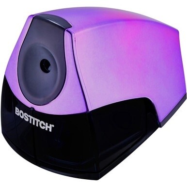Bostitch Personal Electric Pencil Sharpener - x 4&quot; Width x 8.3&quot; Depth - Purple - 1 Each
