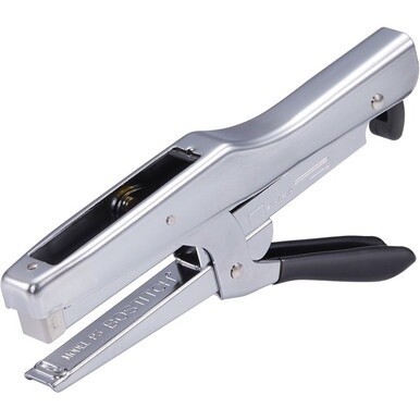 Bostitch Plier Stapler - 20 Sheets Capacity - 210 Staple Capacity - Full Strip - 1/4&quot; Staple Size - 1 Each - Chrome