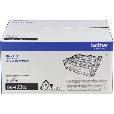 Brother DR433CL Imaging Drum - Laser Print Technology - 50000 Pages