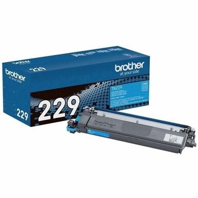 Brother Genuine TN229C Standard Yield Cyan Toner Cartridge - Laser - Cyan - Standard Yield - 1,200 Pages - 1 Each