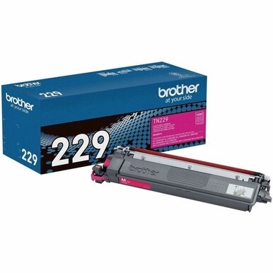 Brother Genuine TN229M Standard Yield Magenta Toner Cartridge - Laser - Magenta - Standard Yield - 1,200 Pages - 1 Each