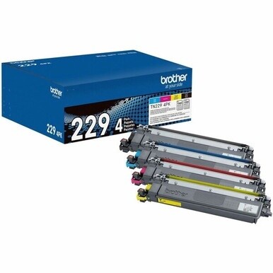 Brother Genuine TN2294PK Standard Yield Toner Cartridge Multipack (Includes 1 cartridge each of Black, Cyan, Magenta, and Yellow Toner) - Laser - Yellow - Standard Yield - 4 Pack - 1,500 Pages Black -