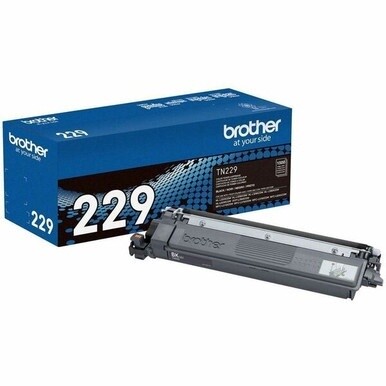 Brother Genuine TN229BK Standard Yield Black Toner Cartridge - Laser - Black - Standard Yield - 1,500 Pages - 1 Each