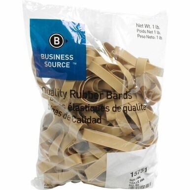 Business Source Quality Rubber Bands - Size: #84 - 3.5&quot; Length x 0.5&quot; Width - Sustainable - 150 / Pack - Rubber - Crepe