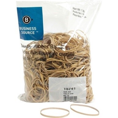 Business Source Quality Rubber Bands - Size: #32 - 3&quot; Length x 0.1&quot; Width - Sustainable - 700 / Pack - Rubber - Crepe
