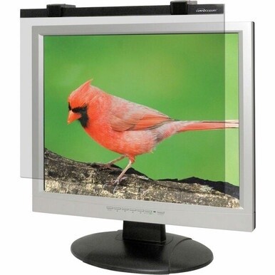 Business Source 19&quot;-20&quot; LCD Monitor Antiglare Filter Black - For 19&quot;LCD, 20&quot; Monitor - 5:4 - Acrylic - Anti-glare - 1 Pack