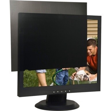 Business Source 17&quot; Monitor Blackout Privacy Filter Black - For 17&quot;LCD Monitor - 5:4 - Anti-glare - 1 Pack