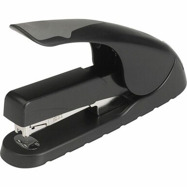 Business Source Full-strip Effortless Stapler - 20 of 20lb Paper Sheets Capacity - 210 Staple Capacity - Full Strip - 1/4&quot; , 5/16&quot; Staple Size - 1 Each - Black, Gray