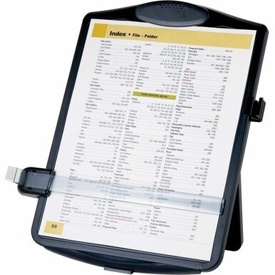 Business Source Easel Document Holder - 10&quot; x 2&quot; x 14&quot; x - 1 Each - Black