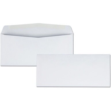 7530002866970 Business Source Regular Business Envelopes - Commercial - #10 - 9 1/2" Width x 4 1/8" Length - 24 lb - Gummed - Wove - 500 / Box - White