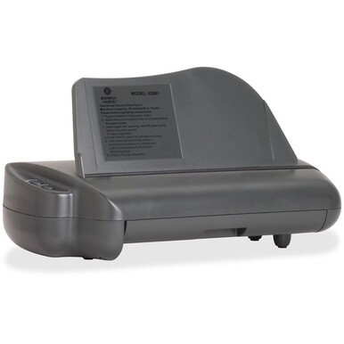 Business Source Electric Adjustable 3-hole Punch - 3 Punch Head(s) - 30 Sheet of 20lb Paper - 1/4&quot; Punch Size - 17.8&quot; x 5.3&quot; x 8.3&quot; - Gray