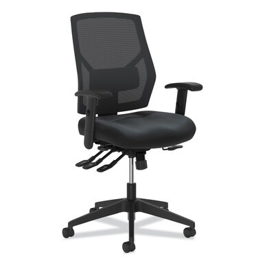 Crio High-Back Task Chair with Asynchronous Control, Supports Up to 250 lb, 18&quot; to 22&quot; Seat Height, Black
