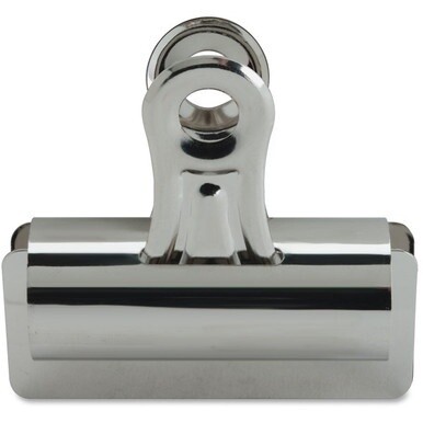 Business Source Bulldog Grip Clips - No. 4 - 3&quot; Width - for Paper - Heavy Duty - 12 / Box - Silver