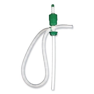 Drum Pump, 5 gpm, Plastic, 46&quot; Tall, Clear, 25/Carton