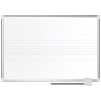 MasterVision Magnetic Gold Ultra Dry Erase Board - White, Gold - Aluminum, Steel - 36&quot; Height x 48&quot; Width - Magnetic, Dry Erase Surface, Marker Tray - 1 Each